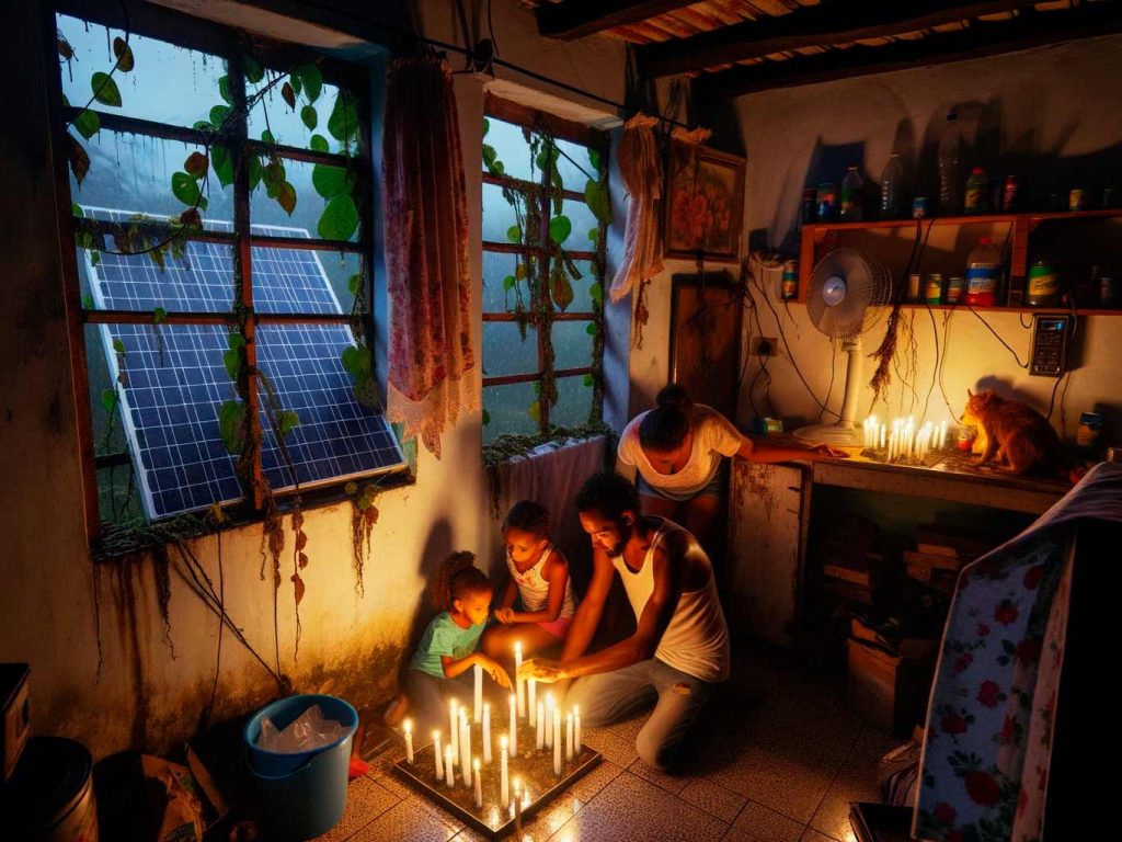 one cuban family does not use solar energy